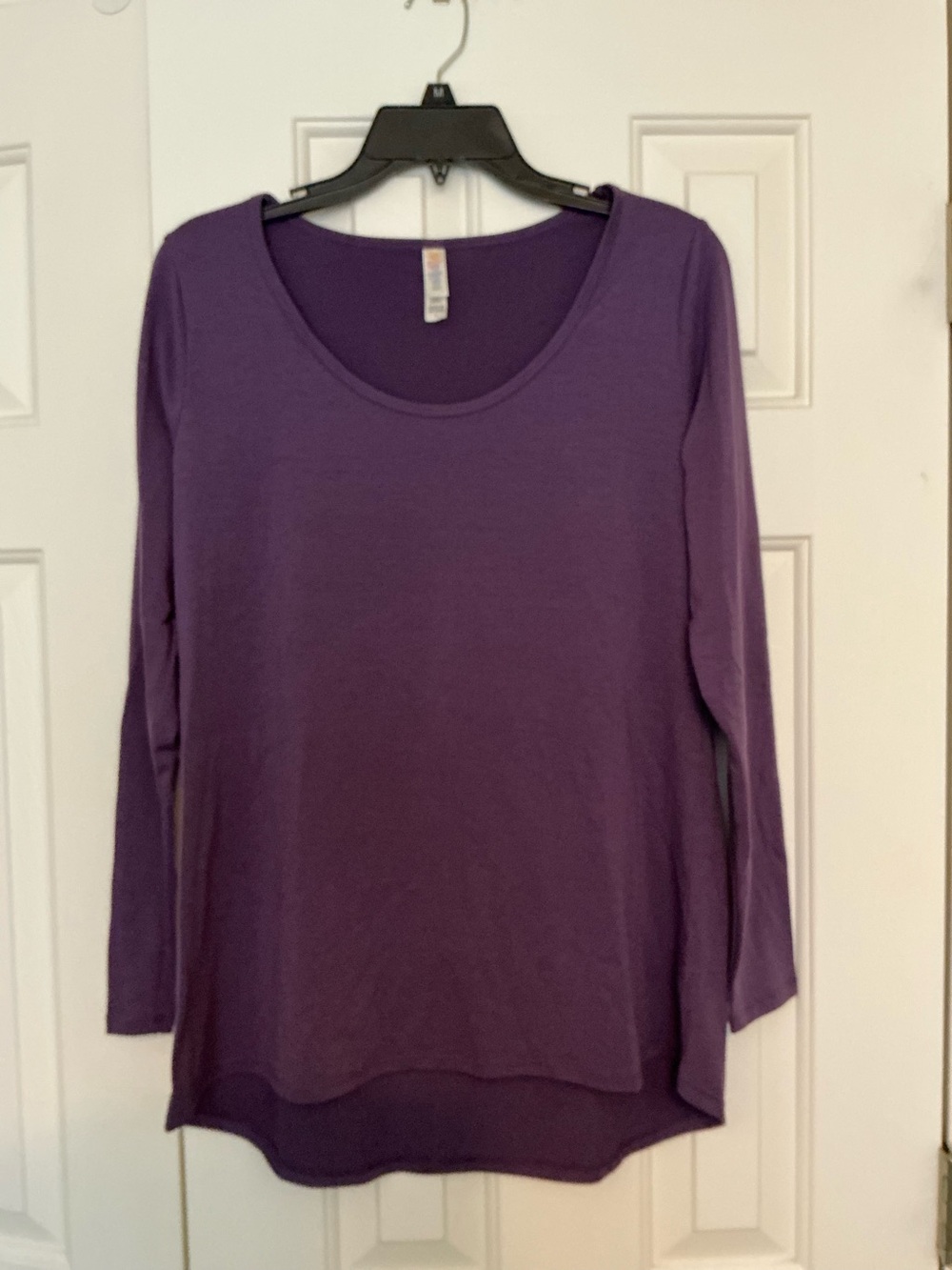 Lularoe NWOT Small Solid Purple Long Sleeve Tunic Top
